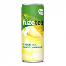 Fuze Tea Mango Chamomile Ice Tea Blikjes 25cl Tray 24 stuks